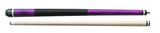 Champion ST8 Purple Pool Cue Stick ,Black/White/Purple Hard Pool case, Cuetec Glove