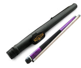 Champion ST8 Purple Pool Cue Stick ,Black/White/Purple Hard Pool case, Cuetec Glove