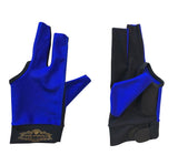 Champion Cut 3 finger Pool Cue Stick Glove- Left hand Predator( Blue )