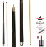 Black Friday deal! Carbon Fiber Billiard Cue Stick 12.5mm Tip size and HK dragon cue 13mm, Black Hard Case