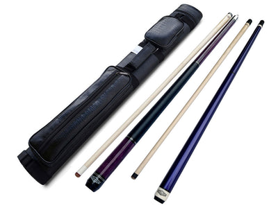 Combo deal ! Champion Constellation CN6 pool cue and Heavy Hitter Jump Break Cue - 19-26 oz 3 Piece Jump and break cue, Pro taper,2X2 Cue Case, two Champion Gloves