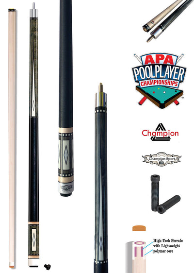 Combo deal !Champion Putere Pool Stick and Hermes Jump and break cue, Pro taper , 2X2 case