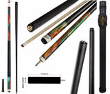 Black Friday deal! Carbon Fiber Billiard Cue Stick 12.5mm Tip size, Lost Piece Pool Cue, 5" Butt Extension, A black hard case