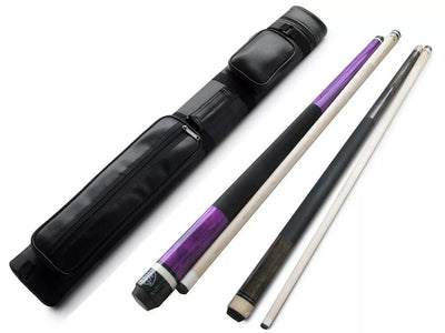 Combo deal! Champion purple pool cue 11.75mm, ST Grey cue 13mm, 2X2 Case set