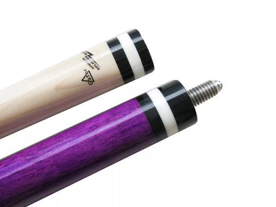 Combo deal! Champion purple pool cue 11.75mm, ST Black cue 13mm, 2X2 Case set