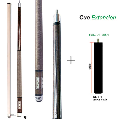 Champion LPC1 Pool Cue Stick 5/16 x 18 Joint,Low-Deflection Shaft,Pro Taper,58 inches or 60 inches long