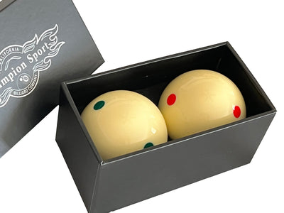 Champion 2-1/4" Billiard Practice Training Pool Cue Ball (6 Green Dot + 6 Red Dot),buy 2 get 1 free